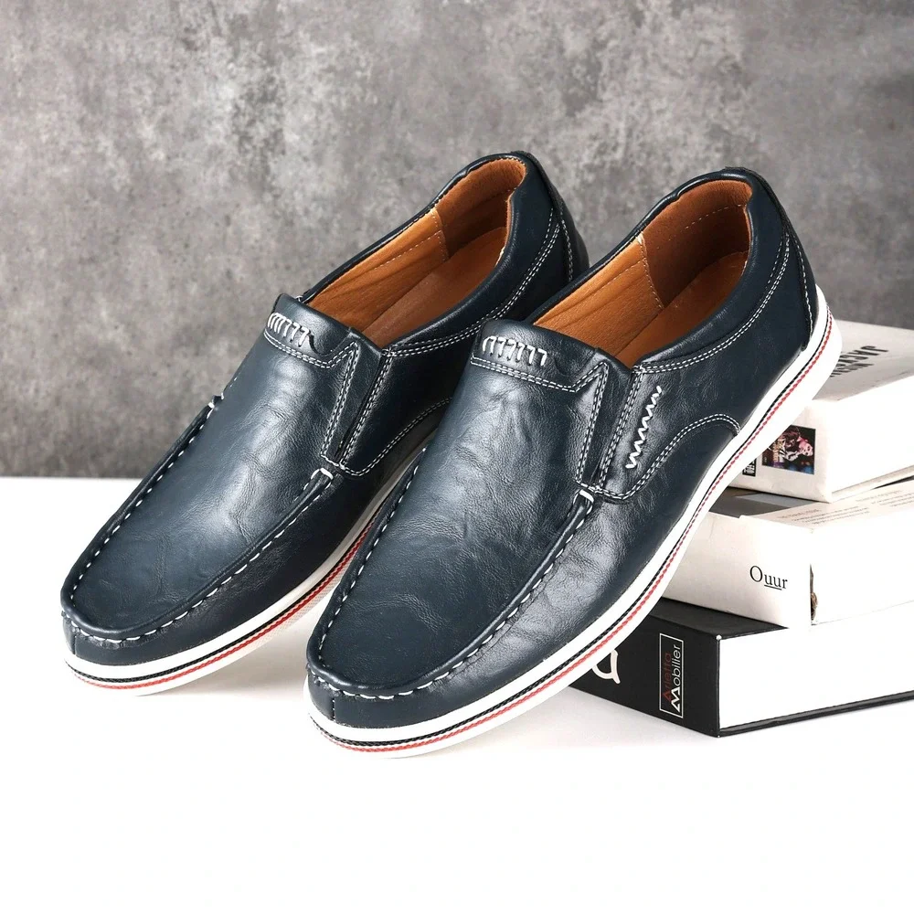 Men's Casual Loafers Moccasins Slip on‎ Shoes Blue MENS US Size 10.5